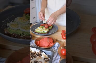 A Person Preparing Healthy Sandwiches #satisfying