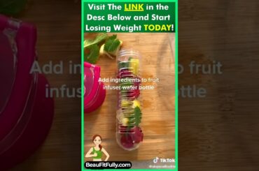 Fruit Infused Water For Weight Loss & Detox #tiktok #weightloss #drink #shortvideo #ytshorts #shorts