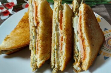 Egg Cheese Toast Sandwitch Recipe !! Healthy Breakfast Recipe..