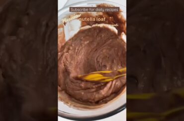Healthy Nutella banana bread #quickrecipe #vegan #healthydessert #healthyfood #wieiad #chocolate