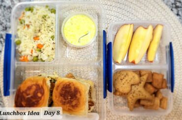 Kids Tiffin Packing (Day 8)| Desi Lunchbox Ideas #shorts  #tiffin #lunchboxrecipe #lunchboxideas