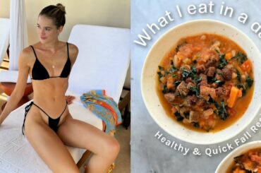 What I Eat in a Day as a Model | Healthy & Quick Fall Recipes | Sanne Vloet