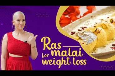 Rasmalai recipe for weight loss | Paneer fat loss recipes | Whole milk | Indian diet plan by Richa