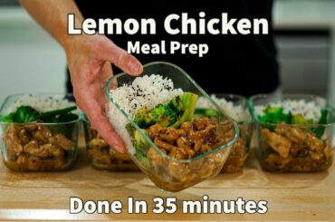 Make 5 Meals In 35 Minutes With This Lemon Chicken Meal Prep