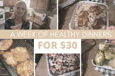 A WEEK OF HEALTHY DINNERS FOR THIRTY DOLLARS #HealthyMealsChallenge2022