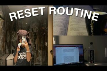 reset routine | working out, studying, healthy recipes