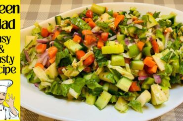 Green Salad | Super healthy and delicious Salad Recipe in Urdu Hindi | Cook Food
