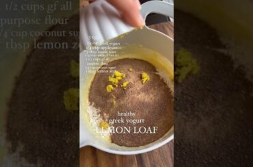 Healthy Greek Yogurt Lemon Loaf