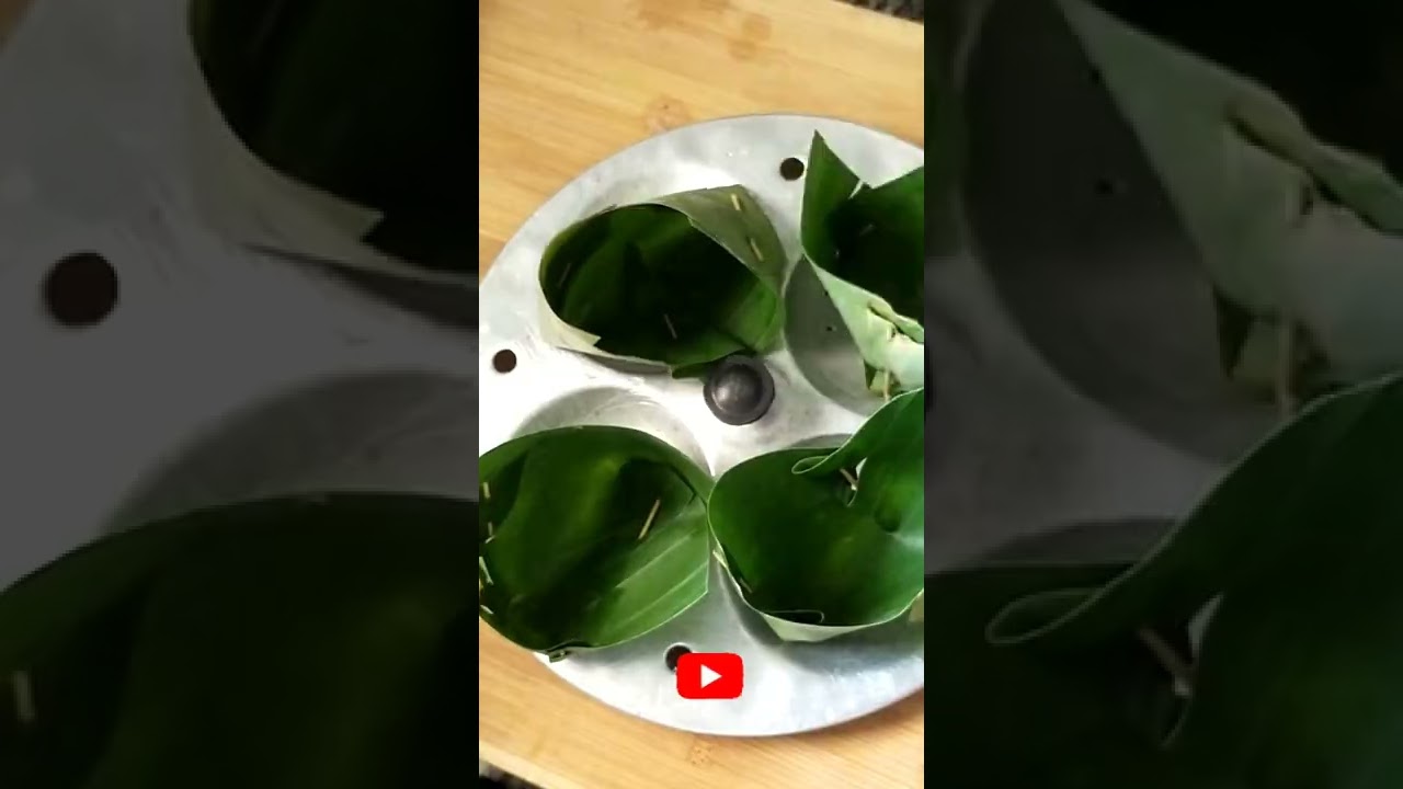 Mix Dal Idli in banana leaves/healthy breakfast recipe/High Protein recipe #shorts Mix Dal Idli in banana leaves/healthy breakfast recipe/High Protein recipe #shorts