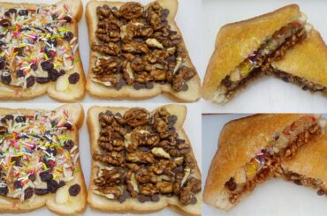 Dry Fruit Sandwich |  Healthy  Breakfast Recipe | Easy & Healthy Sandwich By Taste Is Back