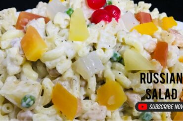 Russian Salad Recipe By Cooking and Shopping With Mrs Ajmal | Best Healthy Tasty Salad |