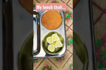 lunch..#foodtime #shorts #food #indianfood #lunchthali #lunch #foodie #lunchideas #healthy
