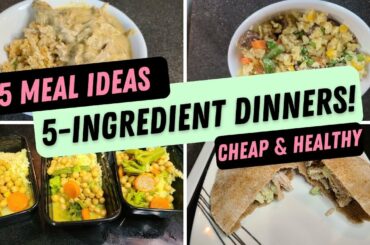 5-INGREDIENT DINNER IDEAS! || 5 EASY, HEALTHY MEALS