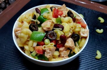 Chicken Macaroni Salad  - Nida's Cuisine - Healthy Salad Recipe