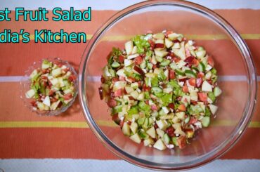 How to make the best Fruit Salad | Healthy salad for weight loss | Colourful healthy & protien salad