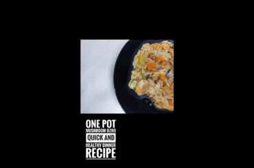 One Pot Vegan Mushroom Orzo | Quick + Healthy Weeknight Dinner Recipe!