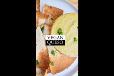 Vegan Queso Dip (nut free + healthy) #shorts