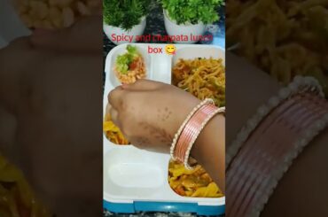 Spicy Lunch Box Ideas#shortvideo#lunchboxrecipe