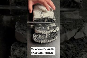 Black-colored sandwich bread recipe #shorts
