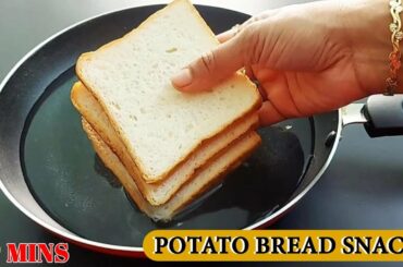 5 Mins Crispy Bread Potato Snacks Recipe | Healthy Breakfast Recipe | Selines Recipes