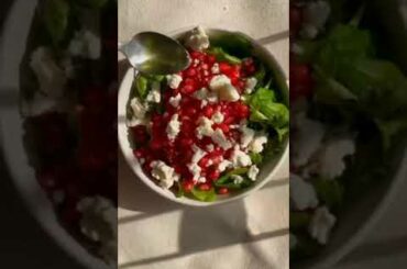 Pomegranate Cottage Cheese Salad #healthy #recipes #diet #trending #youtubeshorts