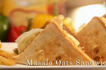 Masala Oats Sandwich | Sandwich Recipe | Instant Sandwich Recipe | Healthy Sandwich | FoodFood