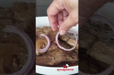 satisfying delicious pork steak in lemon juice | easy healthy recipes | #shorts | #how | #asmr