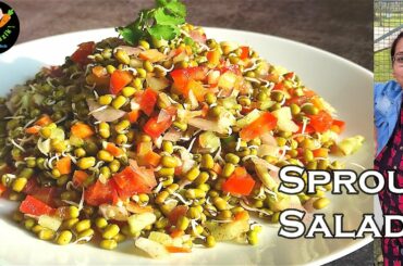How to Make Sprouts Salad | Healthy Recipes| Healthy Sprout Salad Recipe  | Moong Sprouts Salad