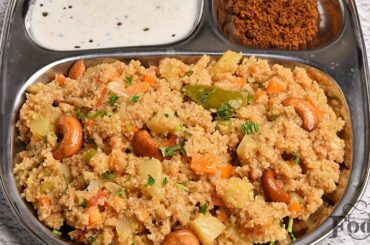 Healthy Breakfast Recipe/ Wheat Rava Kichadi/ Broken Wheat Kichdi