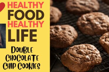 Heart Healthy Double Chocolate Chip Cookie Recipe - Low Calorie Dessert - Weight Watcher Friendly