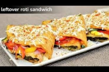 5 min recipe leftovers chapati sandwich easy and simple #youtube#shorts#foodie@SHAHI TASTE MAKERS