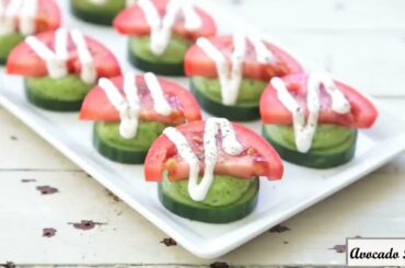 Avocado Basil Cucumber Bites: Tasty Ideas for Making Healthy Snack Bites