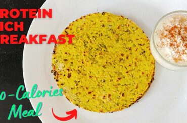 Healthy Breakfast Recipe - Protein Rich Paratha for Weight Loss (200 Calories Recipe) Vibrant Varsha