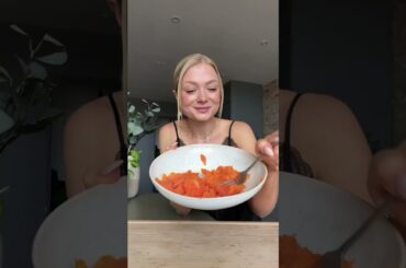 my new fav lunch SWEET POTATO GNOCCHI #healthyfood #healthyrecipes