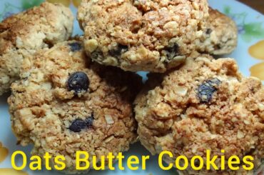 Oats Butter Cookies/Healthy Snacks Recipe in Malayalam/Cookie Recipe