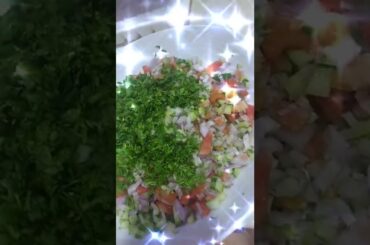 Arabic salad#healthy salad#asmr #shorts