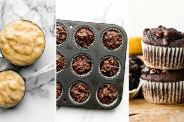 Healthy Chocolate Banana Muffins | Sally's Baking Recipes