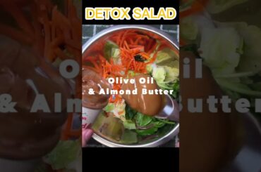 Healthy Detox Salad to melt your belly fat quickly~ #detoxdiet #weightlossdiet #simplelunch #shorts