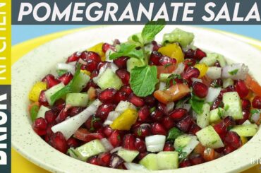 Pomegranate salad | Healthy Recipes | Salad Recipes | Brisk Kitchen