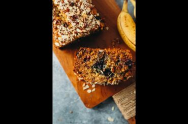Healthy Blueberry Chocolate Chip Banana Bread