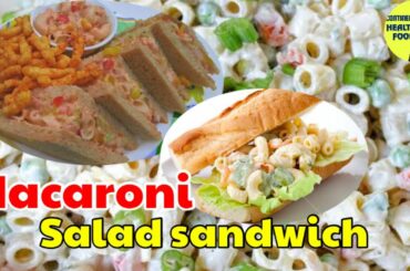 Macaroni salad sandwich | macaroni Sandwich recipe | macaroni pasta sandwich | Veg sandwich recipe