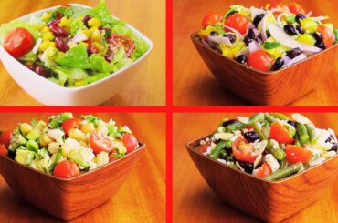 healthy salad recipes for weight loss | 4 easy recipes tasty | fusion Facts
