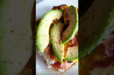 Ricotta Cheese Avocado Scrambled Egg & Prosciutto Toast #short #recipe #food #homemade #avocado