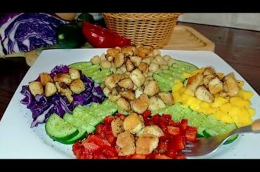 Aj sy pehly aisa salad na banaya ho ga na khaya ho | Mazedar salad bana kr sub ko heeran kr dein