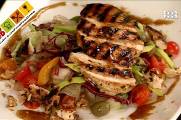 Grilled Chicken Salad | Protein Salad Recipe | Healthy And Tasty Salad | Salad with Citrus Dressing