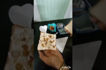 healthy sandwich with fruits #child's tiffin