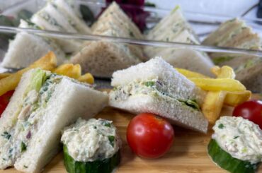 Tuna sandwich | How to make Healthy Tuna Sandwich with yougurt and Spinach | Quick Breakfast Recipe