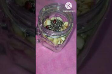 Overnight soaked oats || Healthy meal || Weight loss #shorts #weightloss #oatmeal