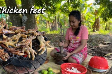 How to grill chicken feet @Sakhorn Home  yummy and healthy recipes.