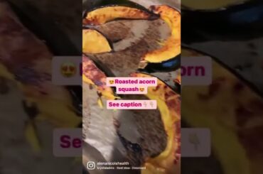 How to make the BEST roasted acorn squash | healthy weight loss recipes